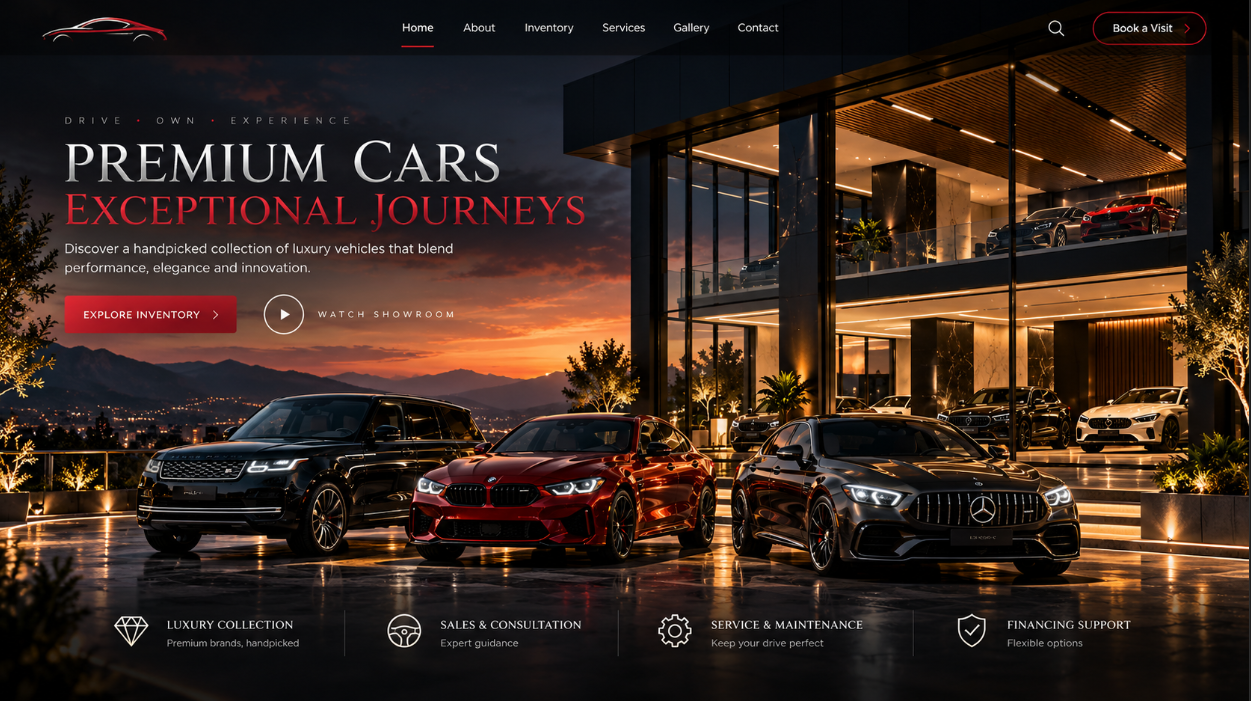 Luxury Auto Detailing Website